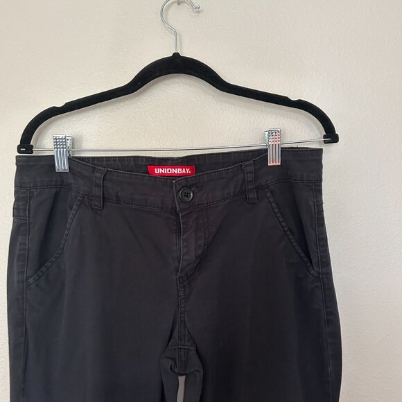 Union Bay Black low rise pants size 11 - Picture 5 of 8